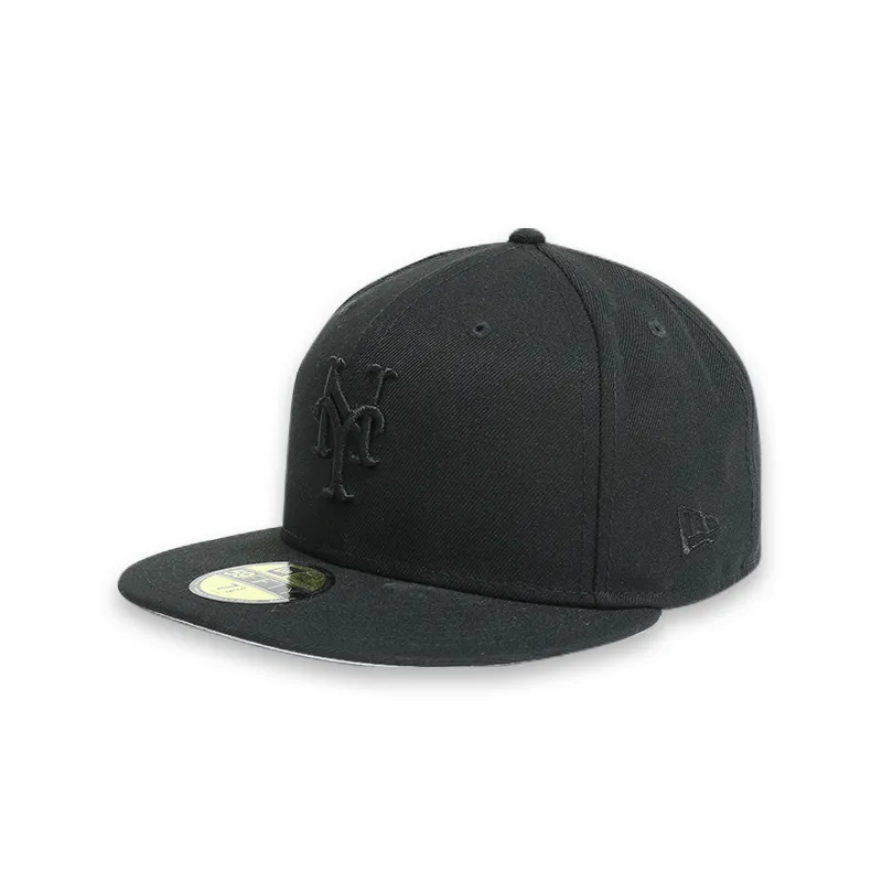 [11591131] New Era New York Mets Blackout Basic 59FIFTY Fitted Hats