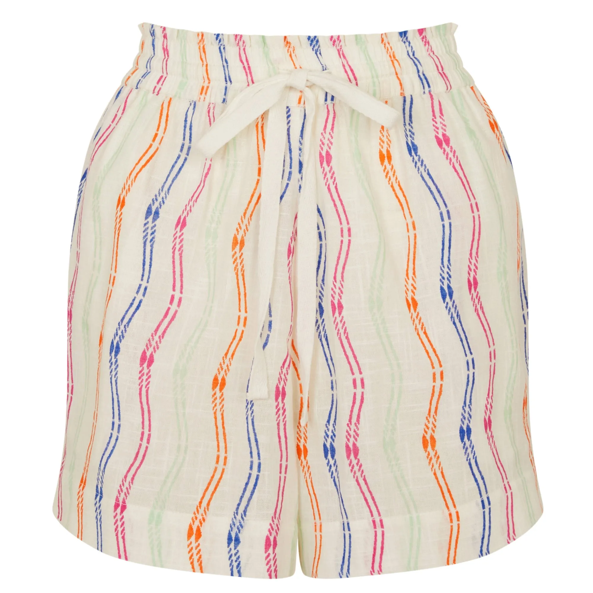 Accessorize London Women's Multi Stripe Shorts Large