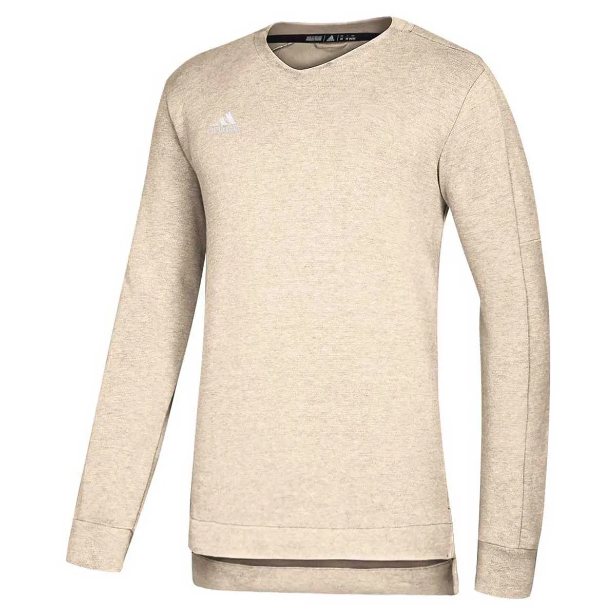 adidas Men's Cream Melange/White Game Mode Coaches Sweater