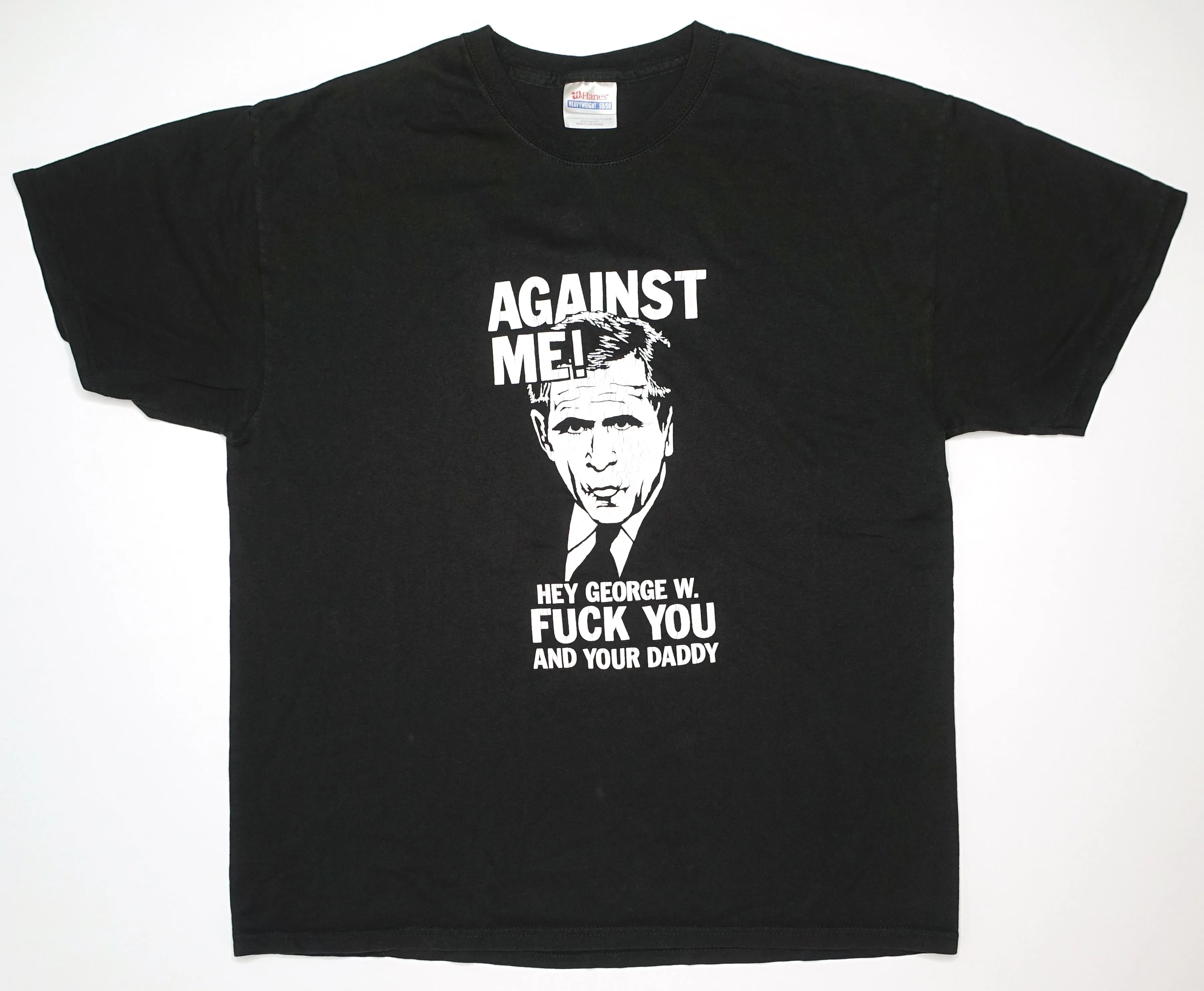 Against Me! - Hey George Bush Fuck You And Your Daddy Tour Shirt Size Large