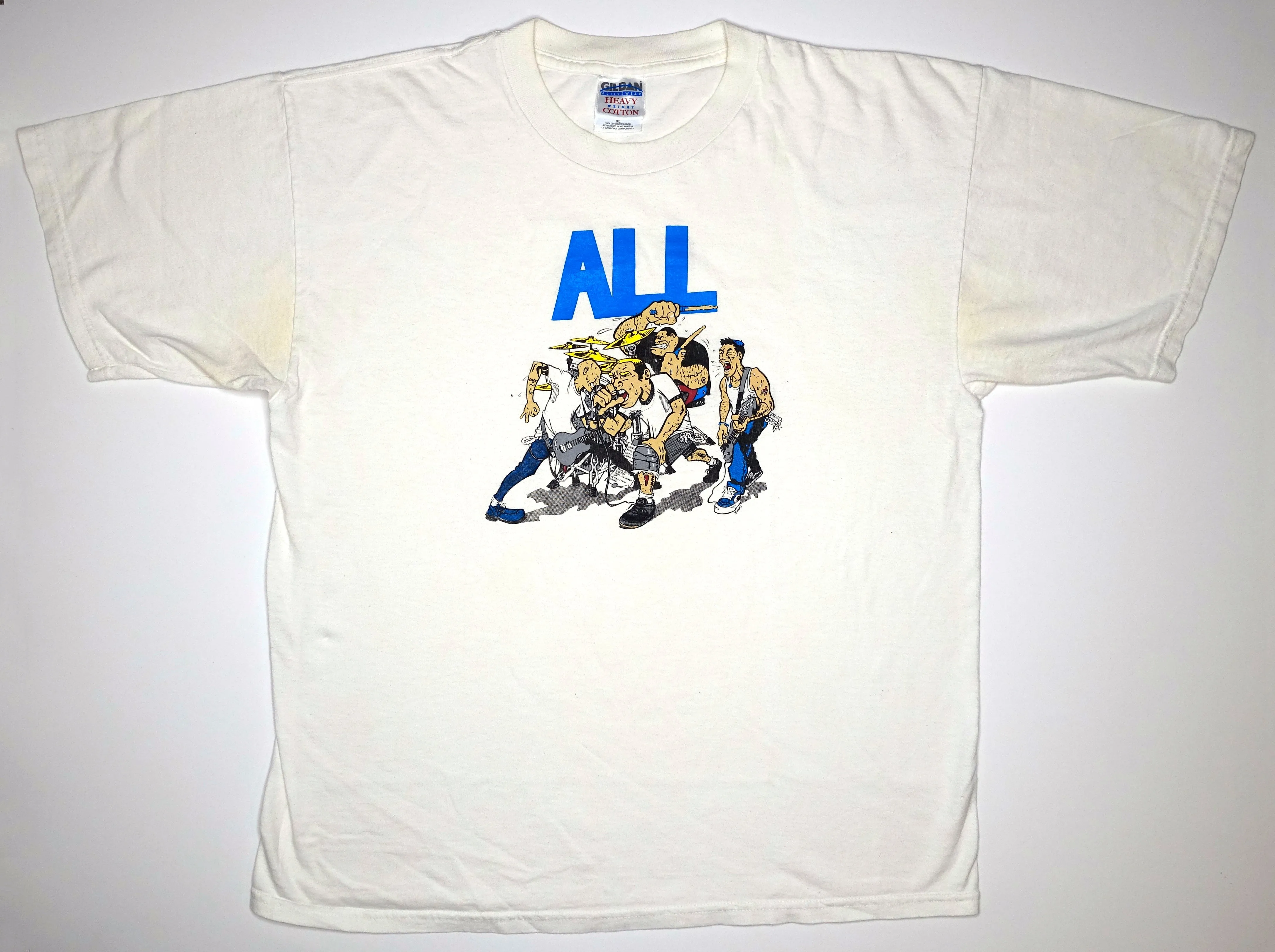 ALL - Cartoon Band w/ Chad 90's Tour Shirt Size XL