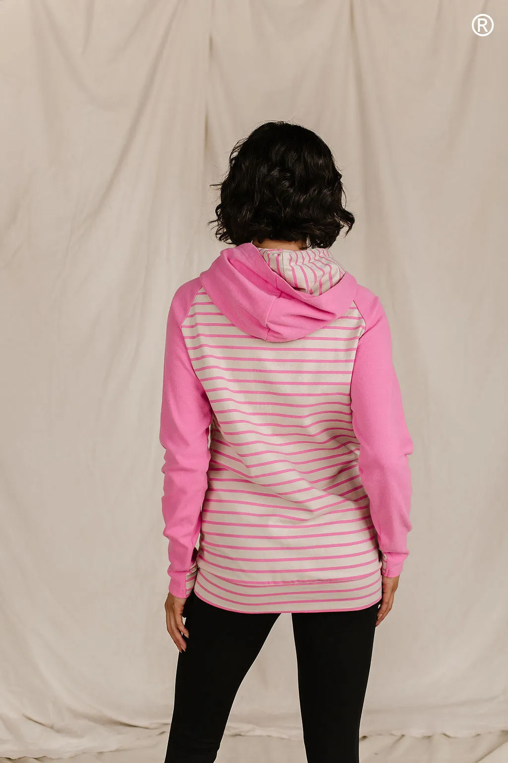 Ampersand Double Hood Flamingo Stripe