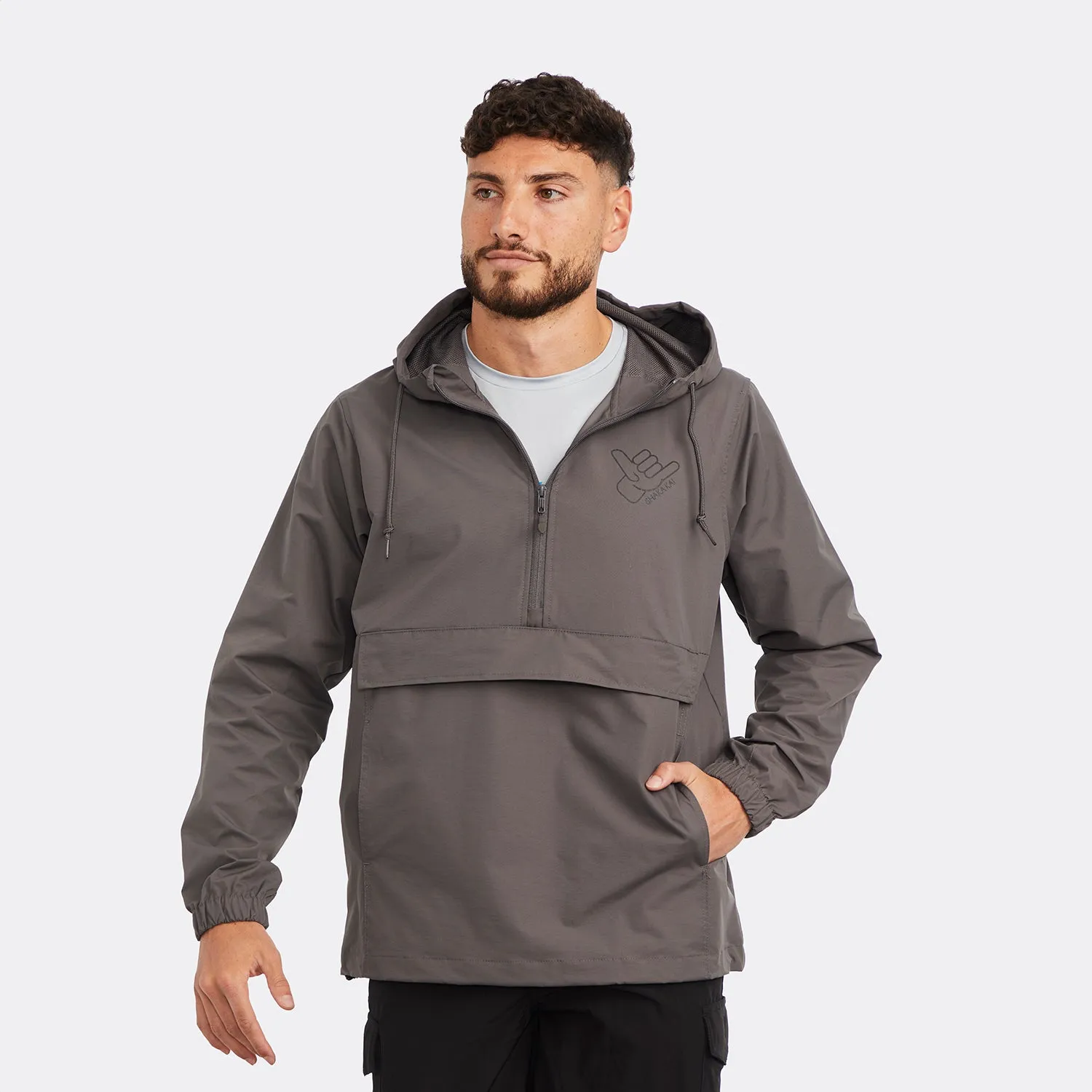 Anchorage Hooded Pullover Rain Jacket