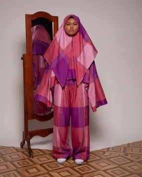 Baju Kedah Krop Pelikat (Purple)