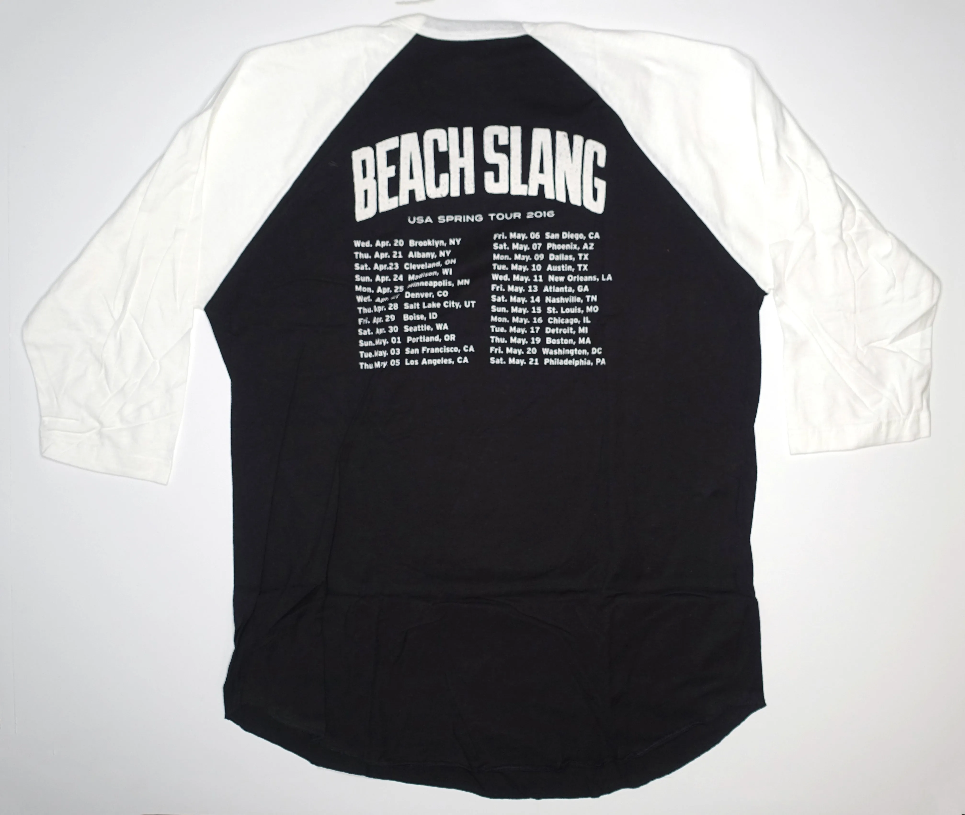 Beach Slang - USA Spring 2016 Tour Shirt Size XL