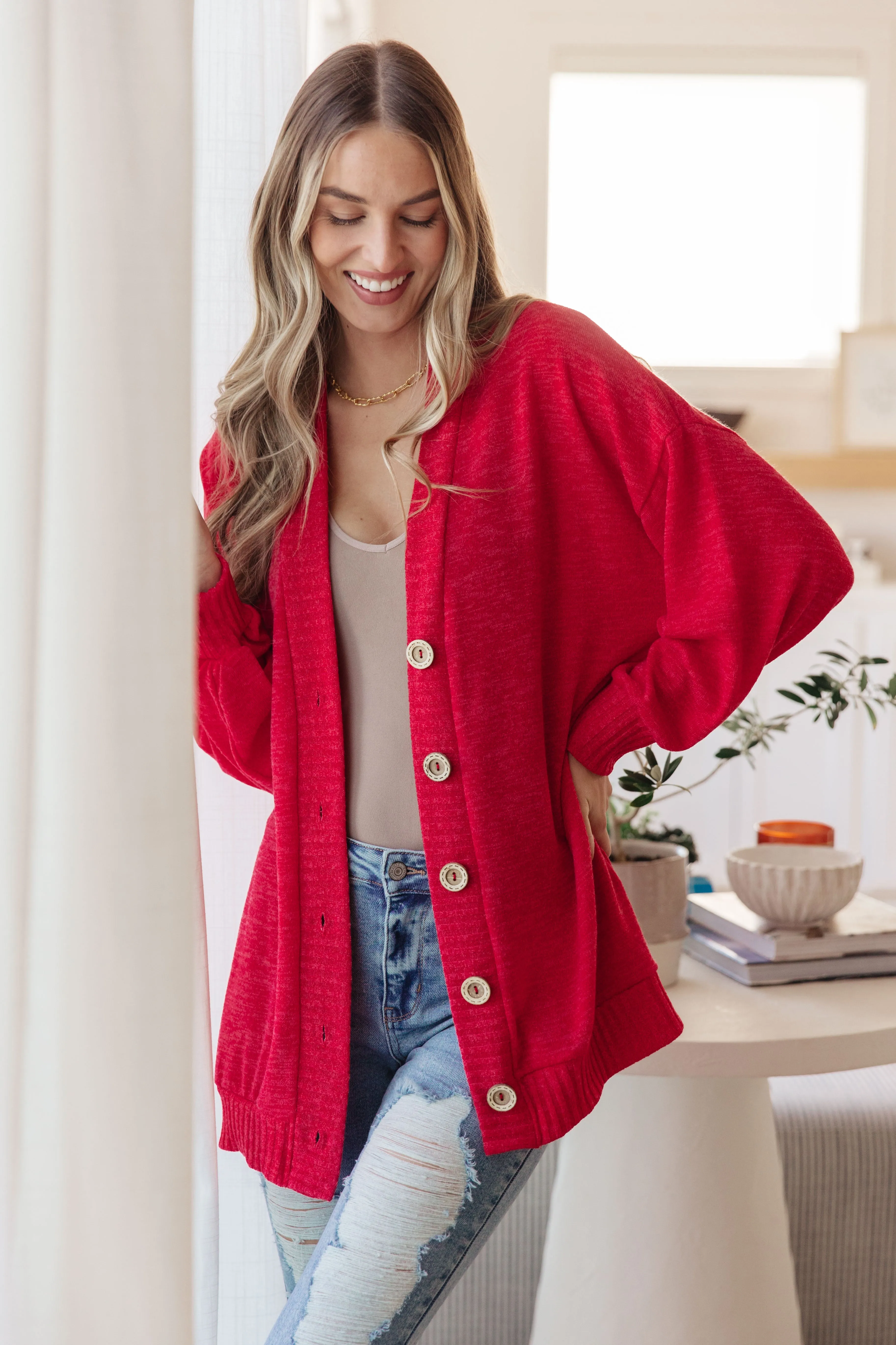 Beatrice Button Front Cardigan