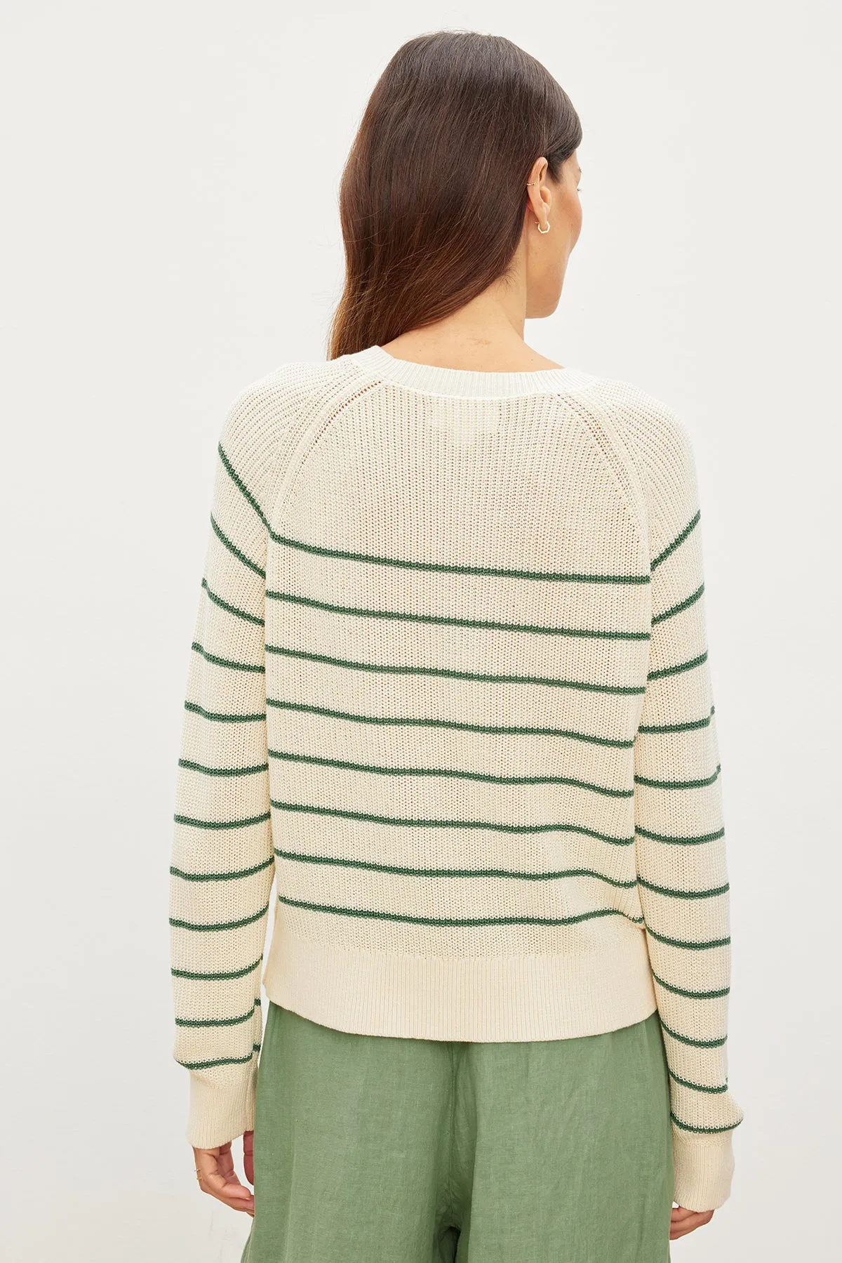 CHAYSE STRIPED CREW NECK SWEATER