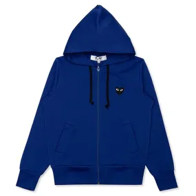 Comme des Garcons Play Women's Big Black Heart Hooded Sweatshirt - Navy