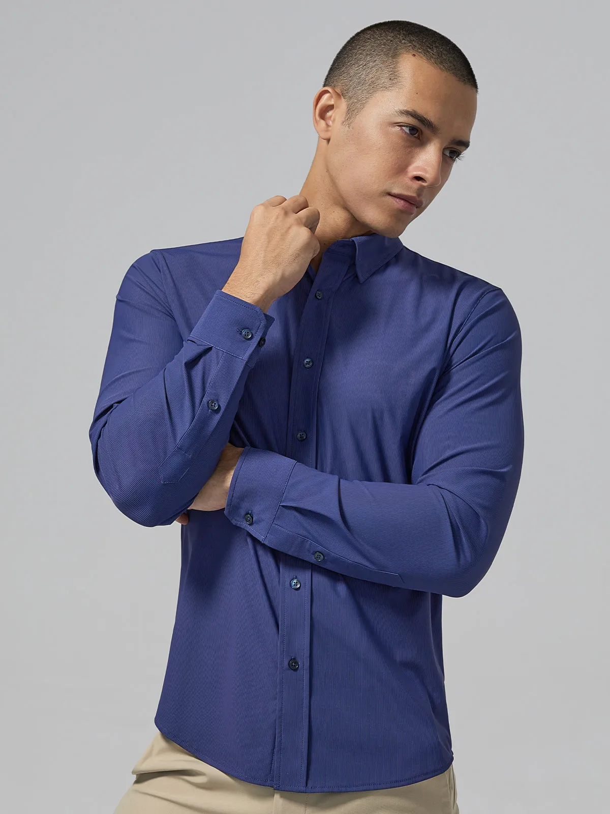 Commuter Performance Dress Shirt-Marine