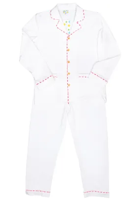 Dads Classic White PJ Pants Set