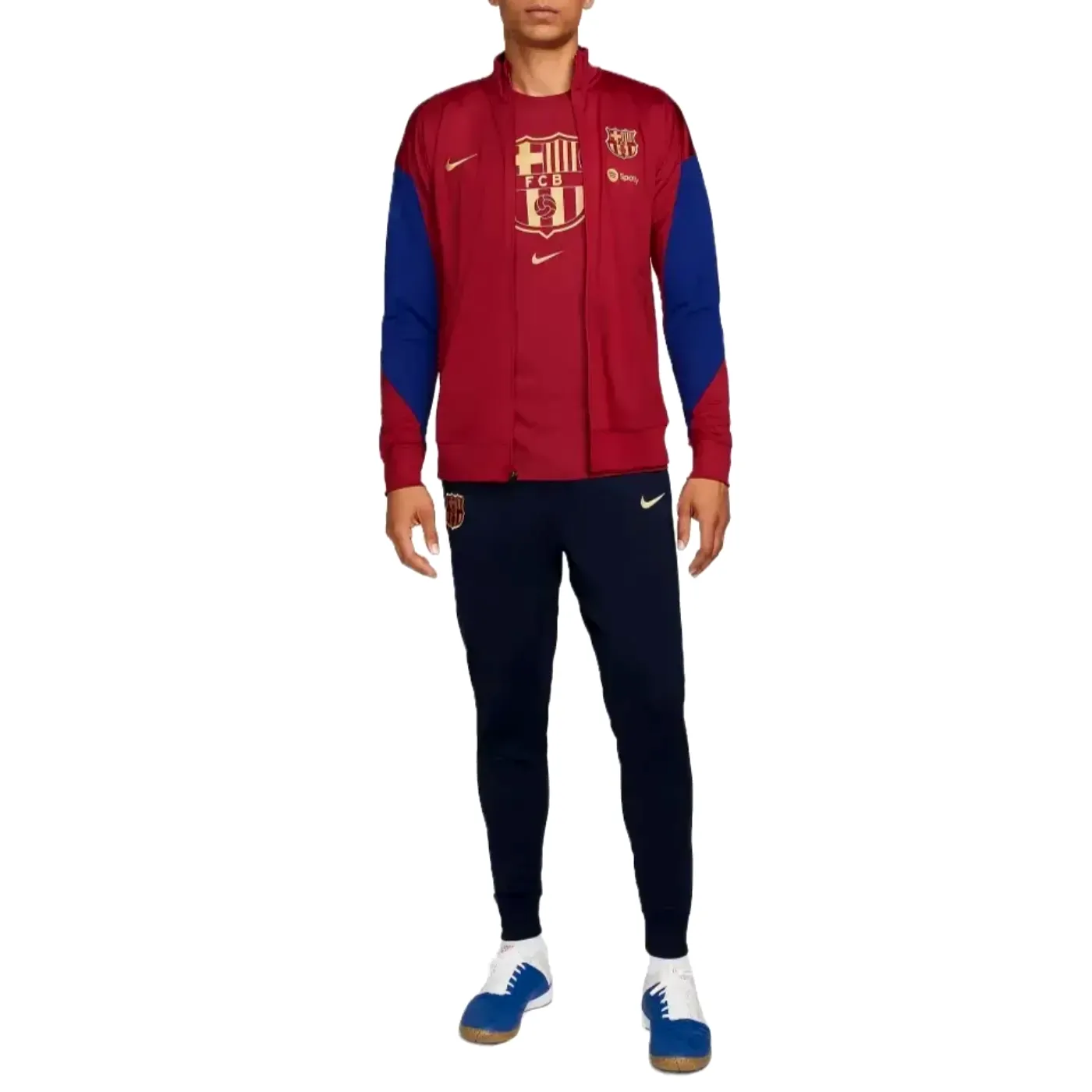 FC Barcelona red/blue training presentation soccer tracksuit 2024 - Nike