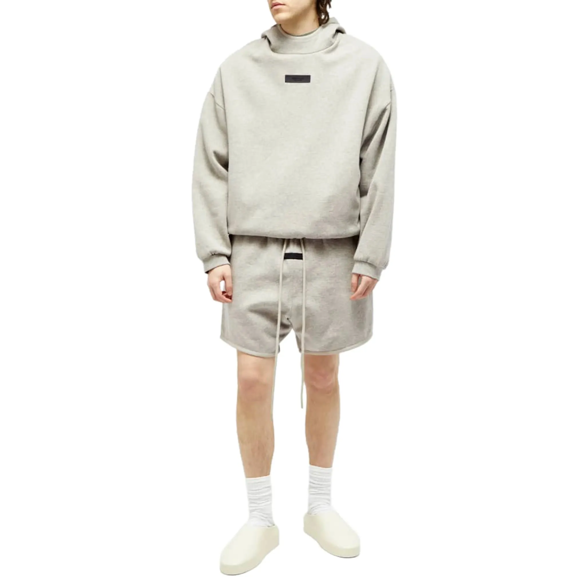 Fear Of God Essentials Dark Heather Oatmeal Shorts (FW23)