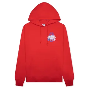 Feature x Billionaire Boys Club Las Vegas Hoodie - Tomato Red