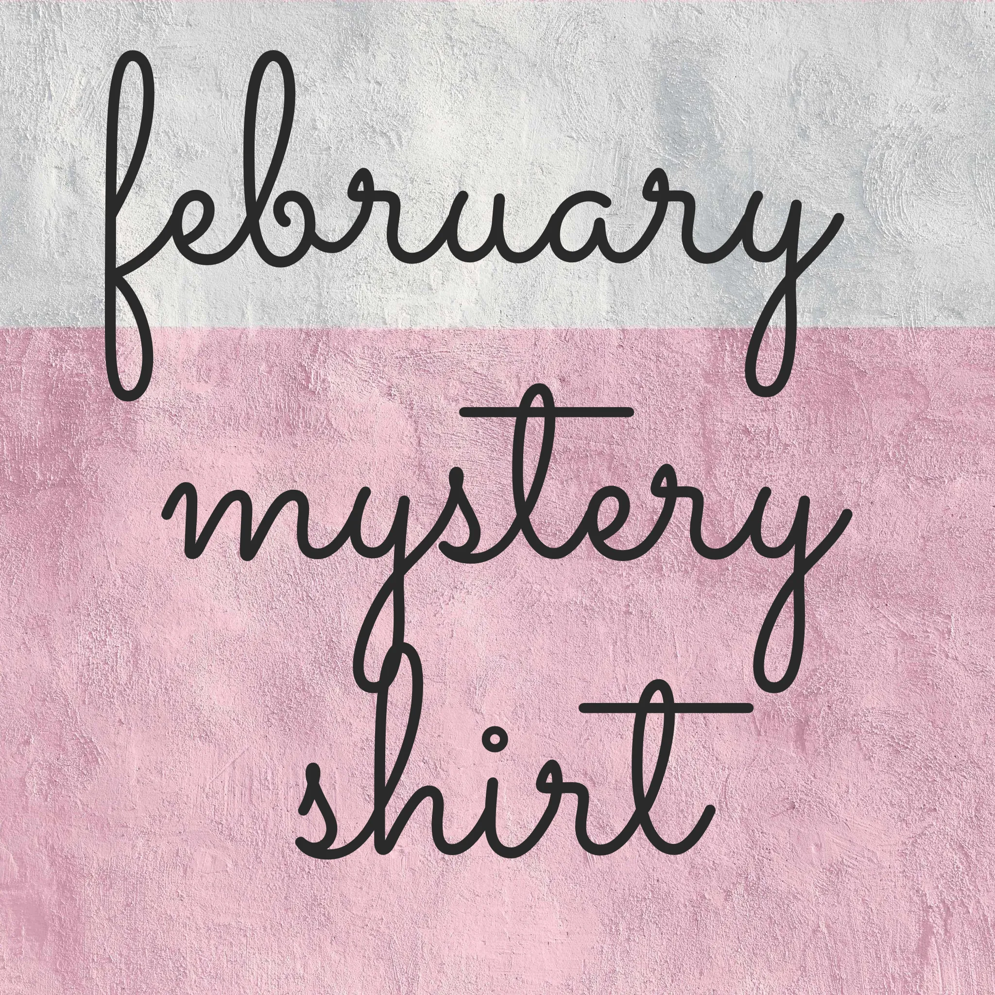 February 2020 Mystery Shirt {Pre-Order:  Ships First Week of February}