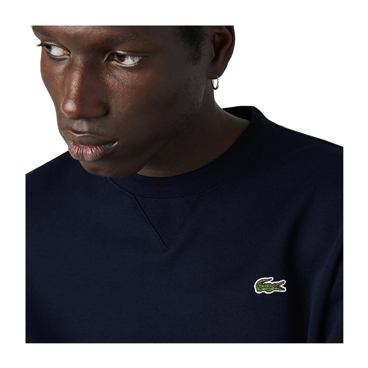 Felpa Girocollo Lacoste Sport Blu Navy