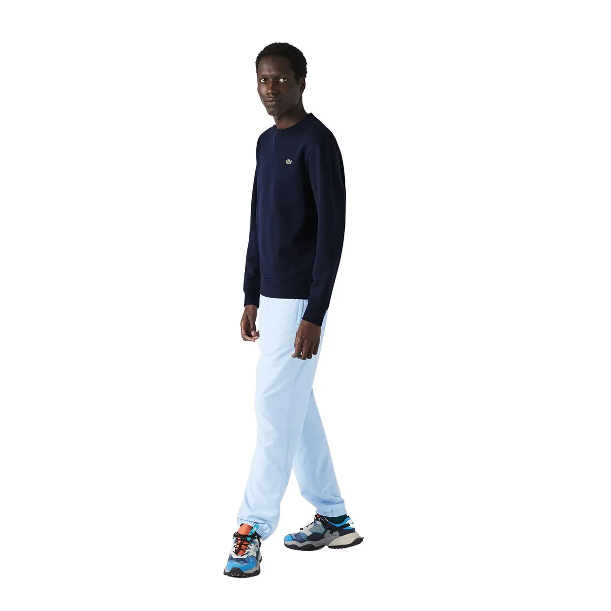 Felpa Girocollo Lacoste Sport Blu Navy