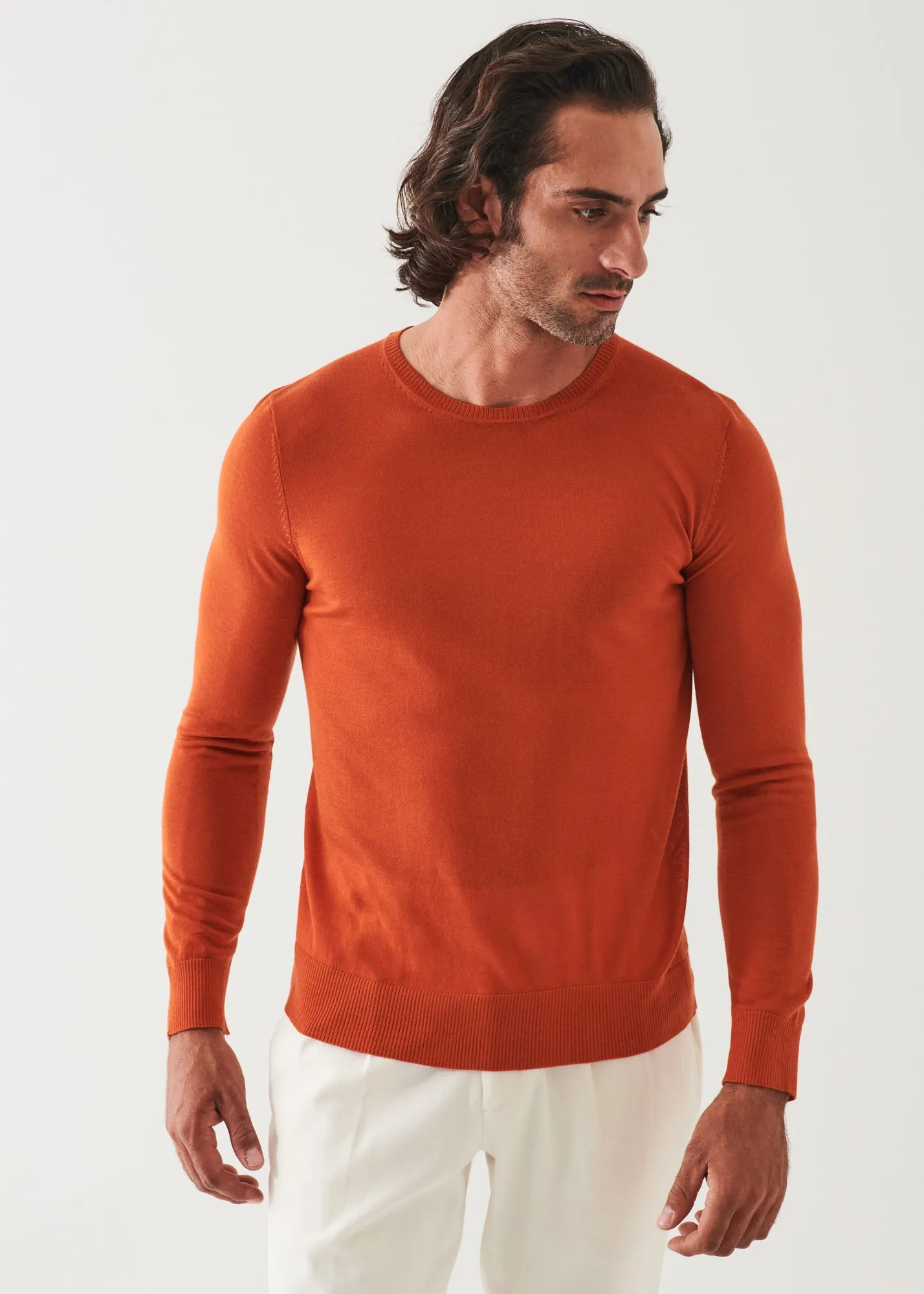 FINE GAUGE MERINO WOOL CREWNECK