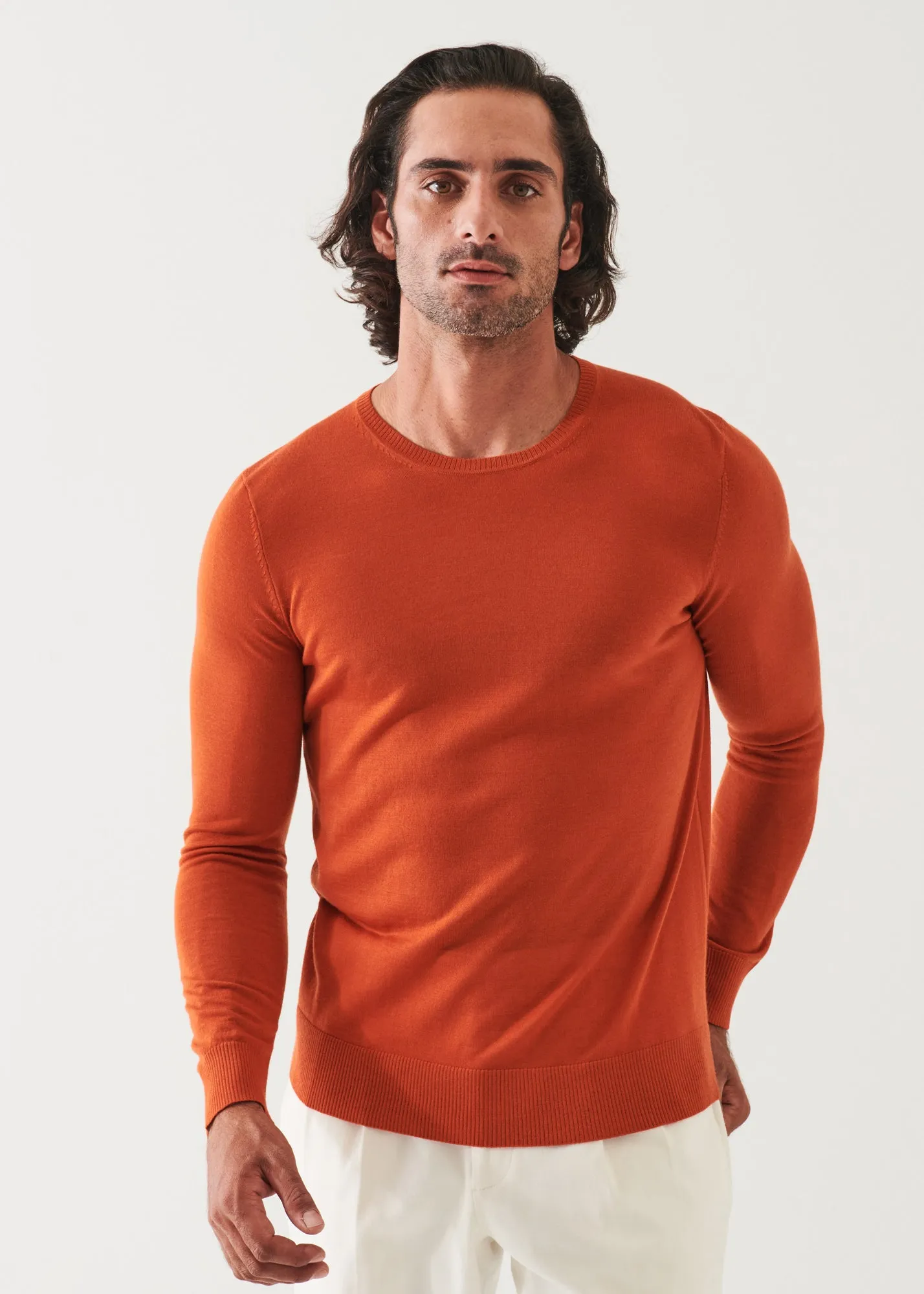 FINE GAUGE MERINO WOOL CREWNECK