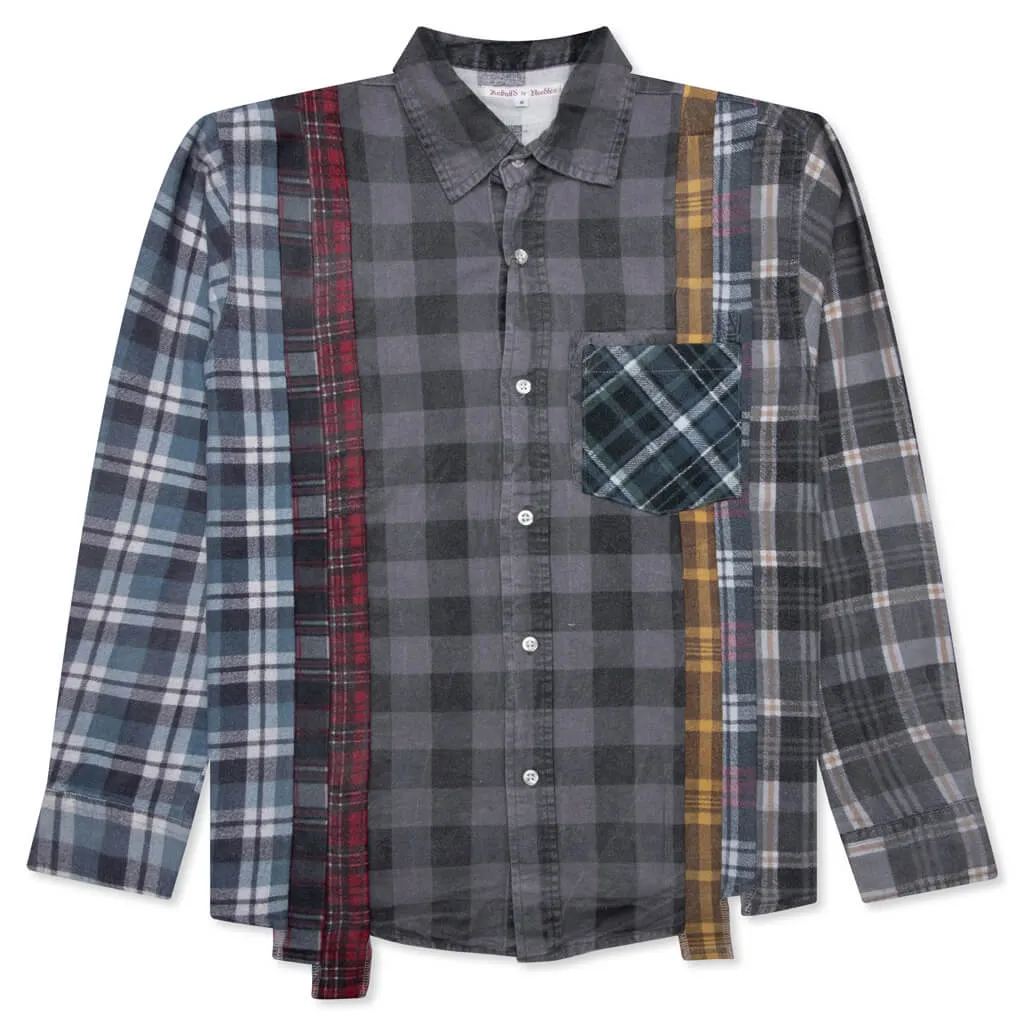 Flannel Shirt 7 Cuts Reflection Shirt - Assorted