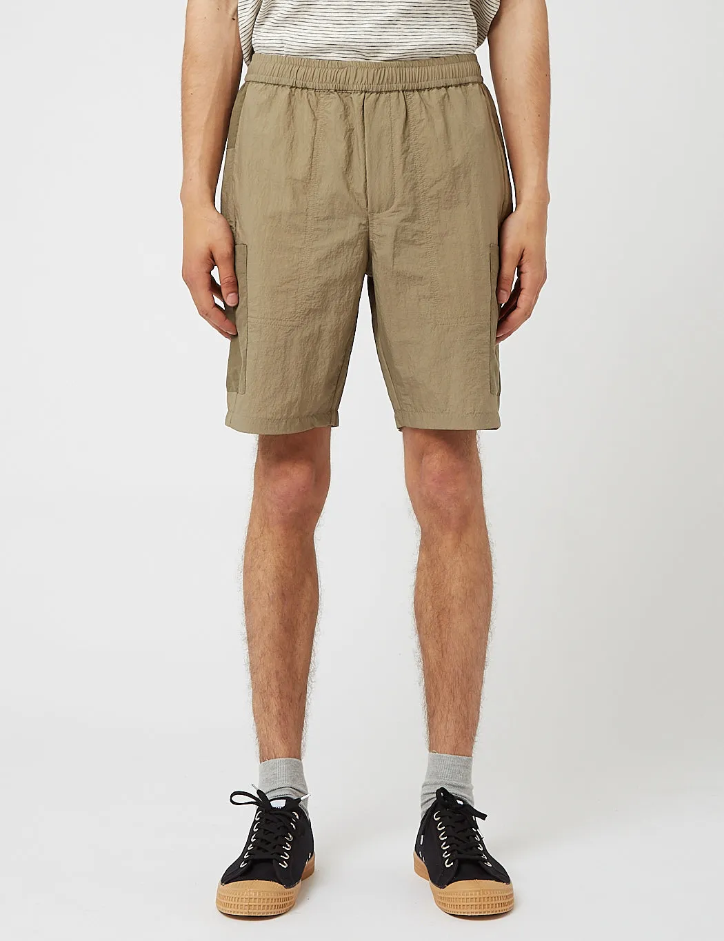 Folk Stack Shorts - Olive Green