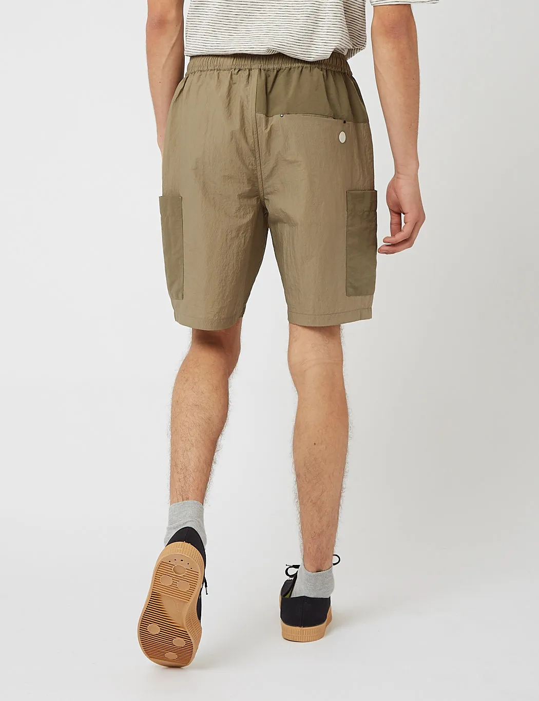 Folk Stack Shorts - Olive Green