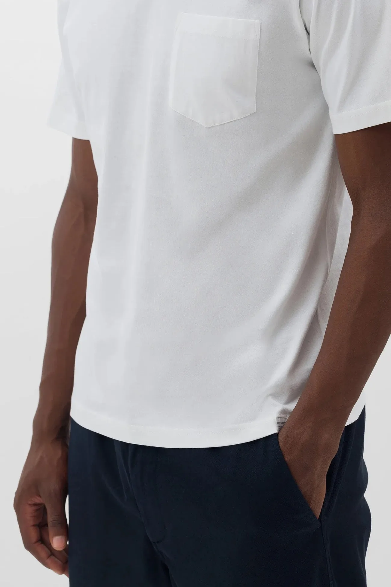 Johannes Organic Pocket T-shirt - White