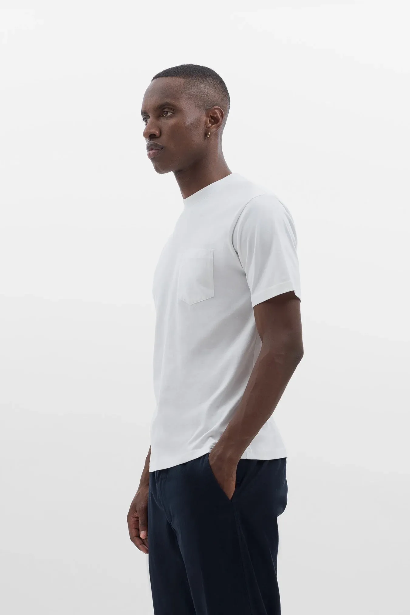 Johannes Organic Pocket T-shirt - White