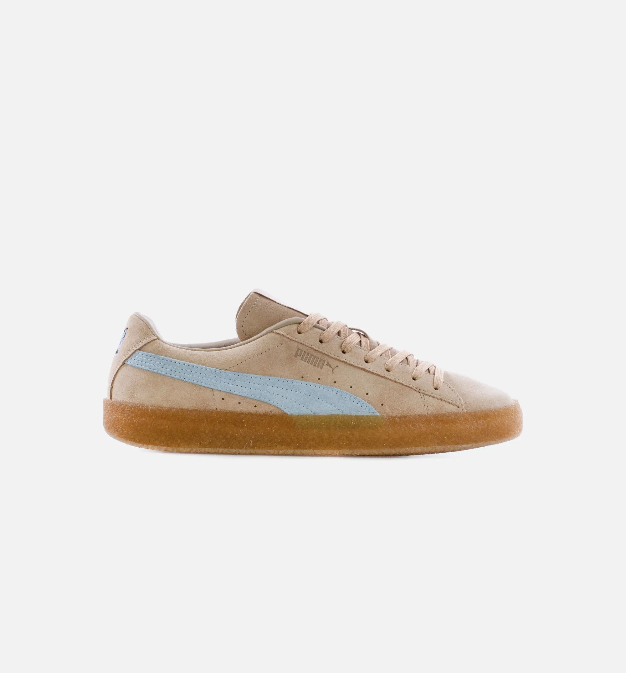 Maison Kitsune Suede Crepe Mens Lifestyle Shoe - Sand/Blue