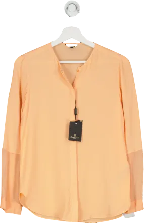 Massimo Dutti Coral / Orange Viscose Blouse UK 6