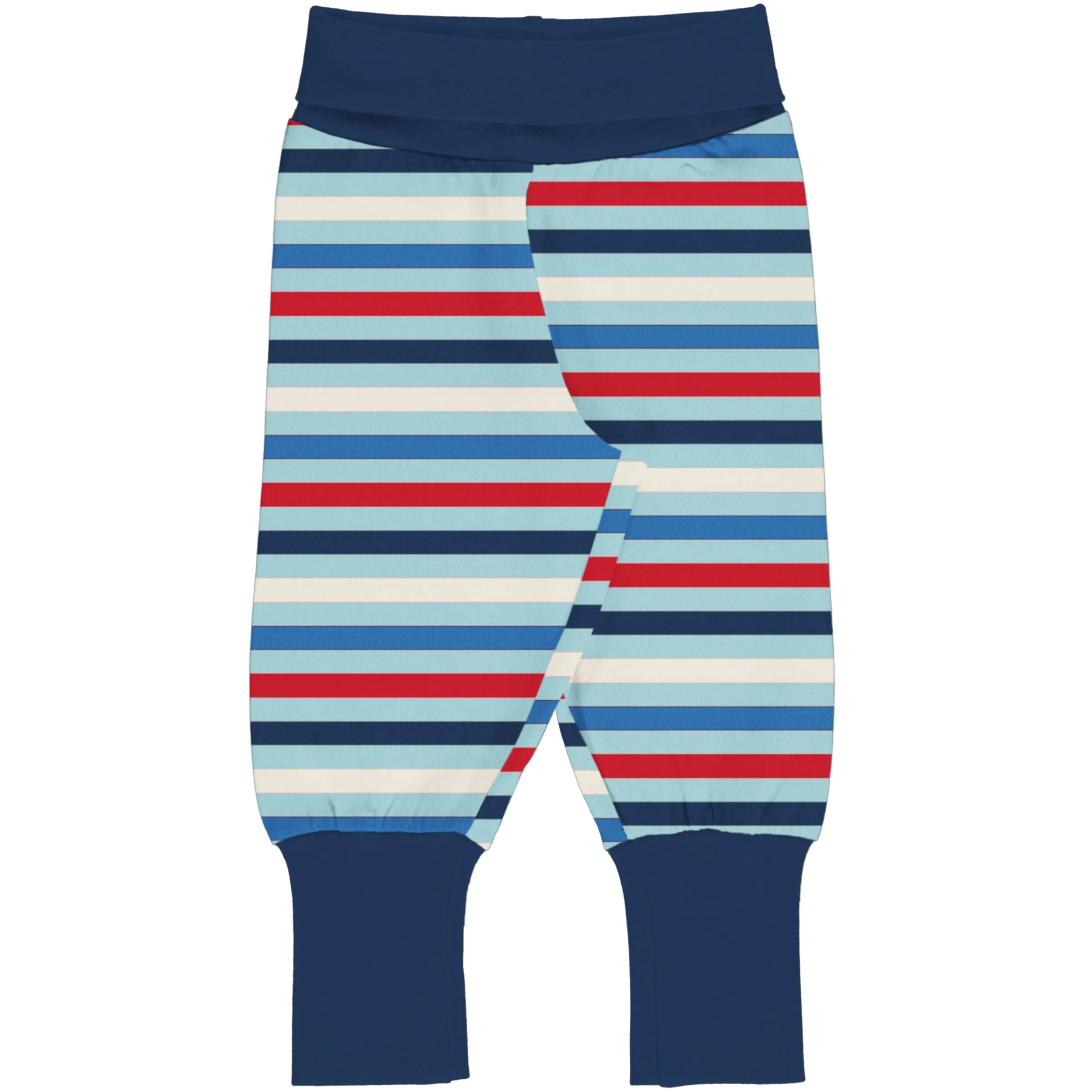 Maxomorra Ice Stripe Rib Pants