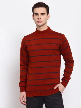 Men Striped Pullover