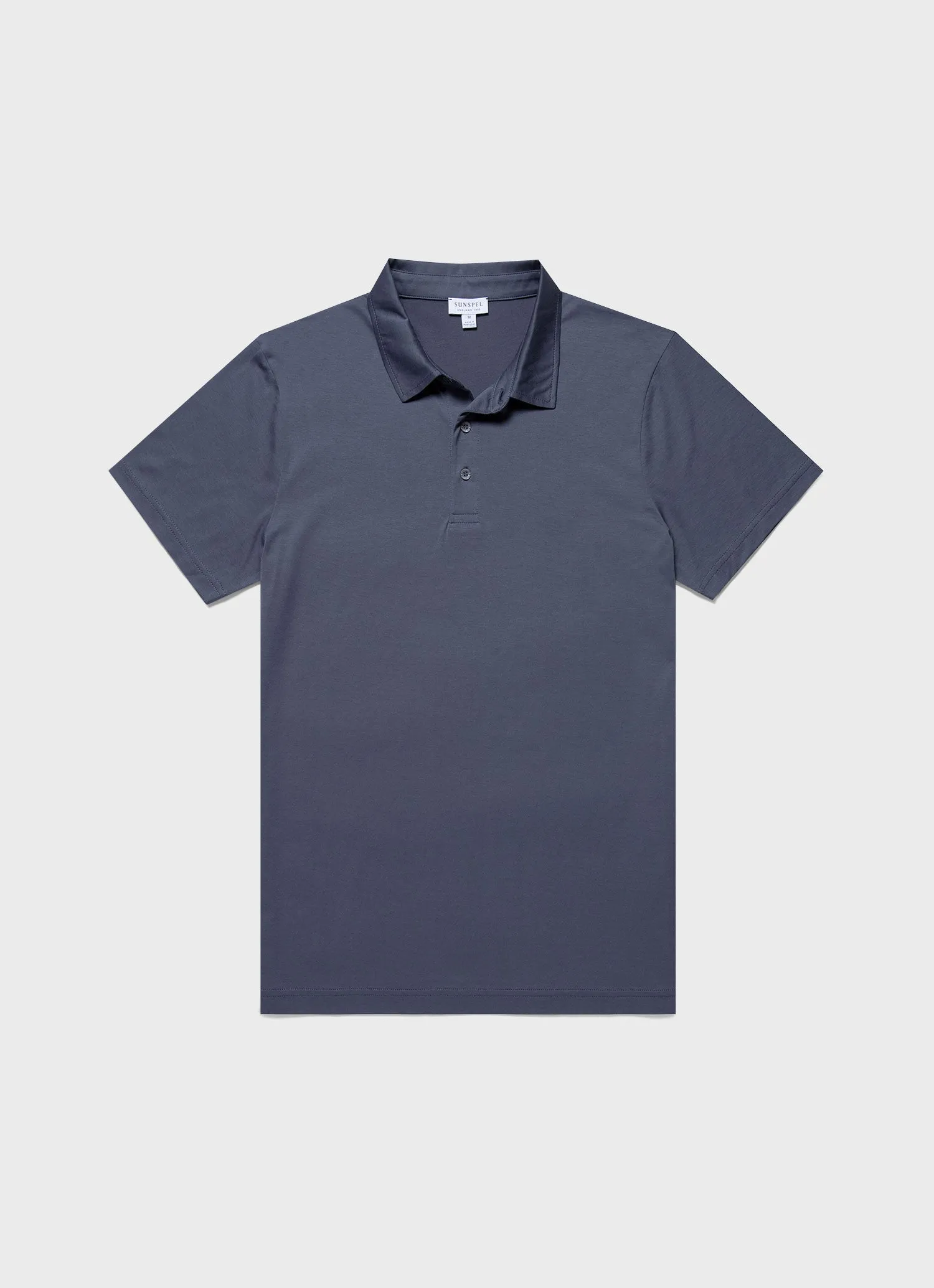 Men's Jersey Classic Polo Shirt in Slate Blue