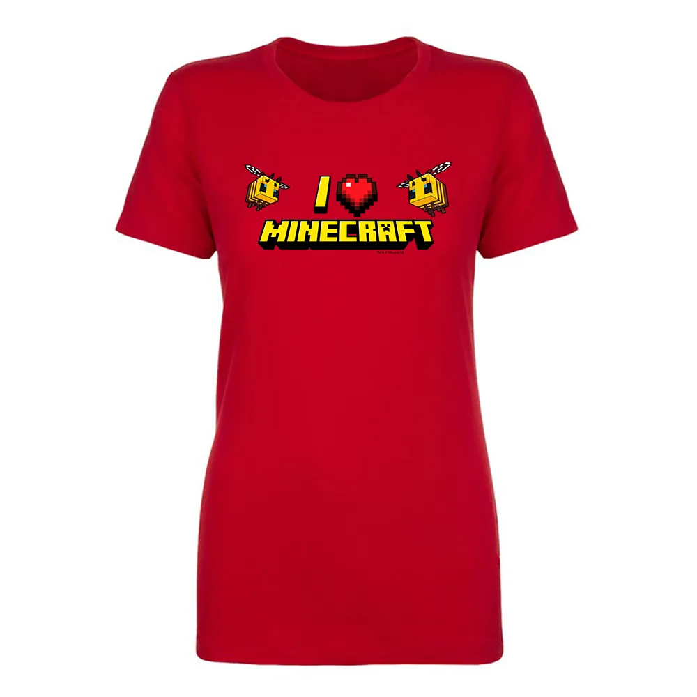 Minecraft I Heart Minecraft Women's Short Sleeve T-Shirt