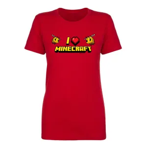 Minecraft I Heart Minecraft Women's Short Sleeve T-Shirt