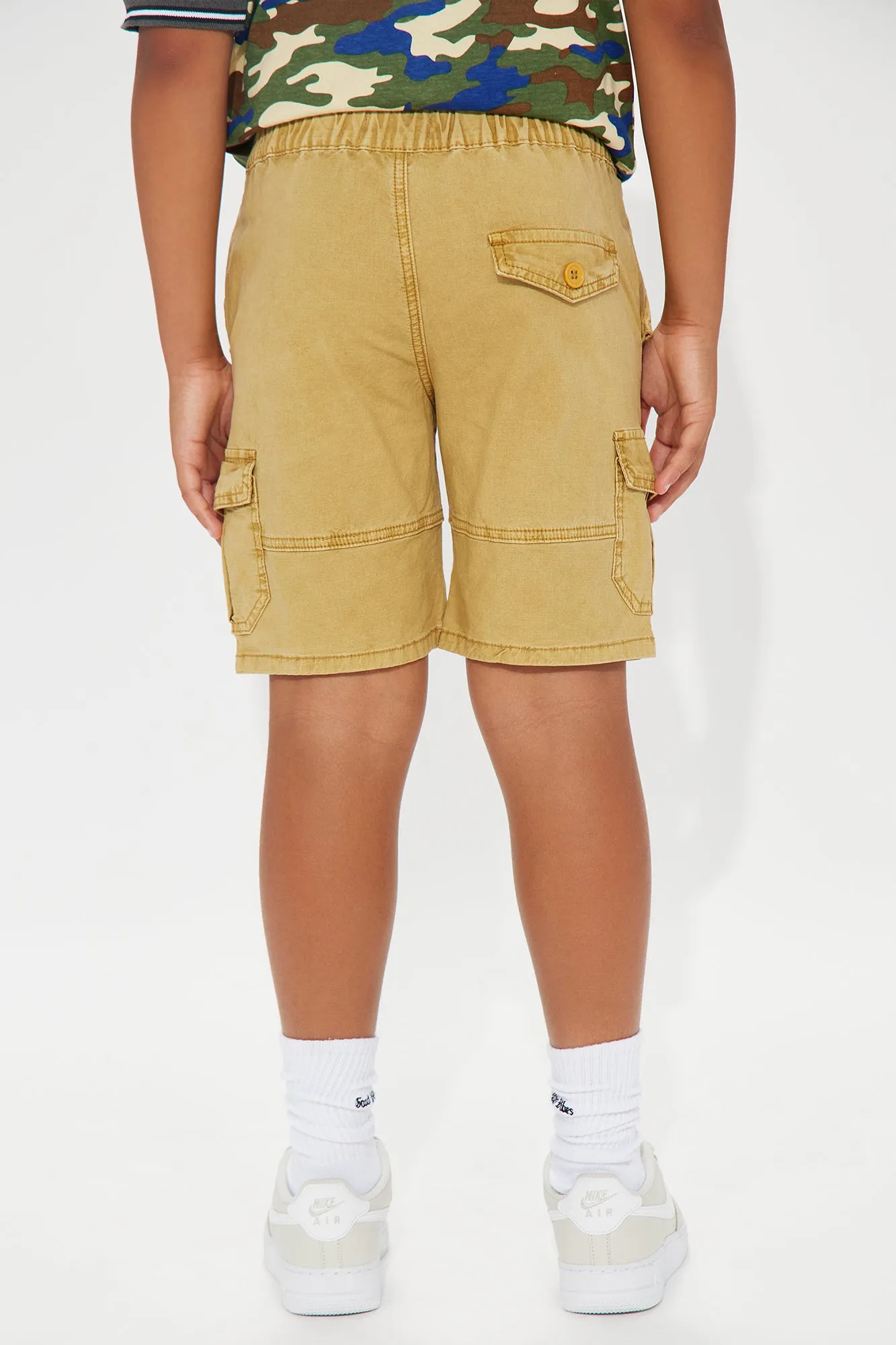 Mini Count On Me Ripstop Cargo Short - Yellow