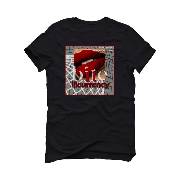 Nike Dunk Low Team Red | ILLCURRENCY Black T-Shirt (BITE IT)