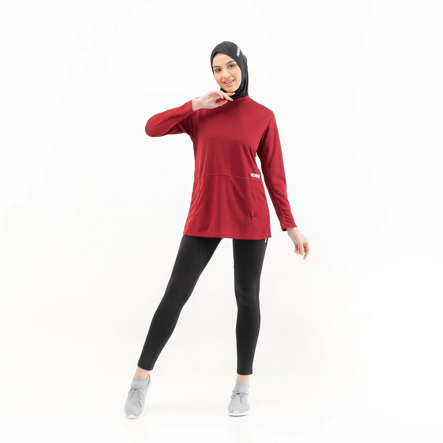 NOORE - Meriliane Tops - Maroon