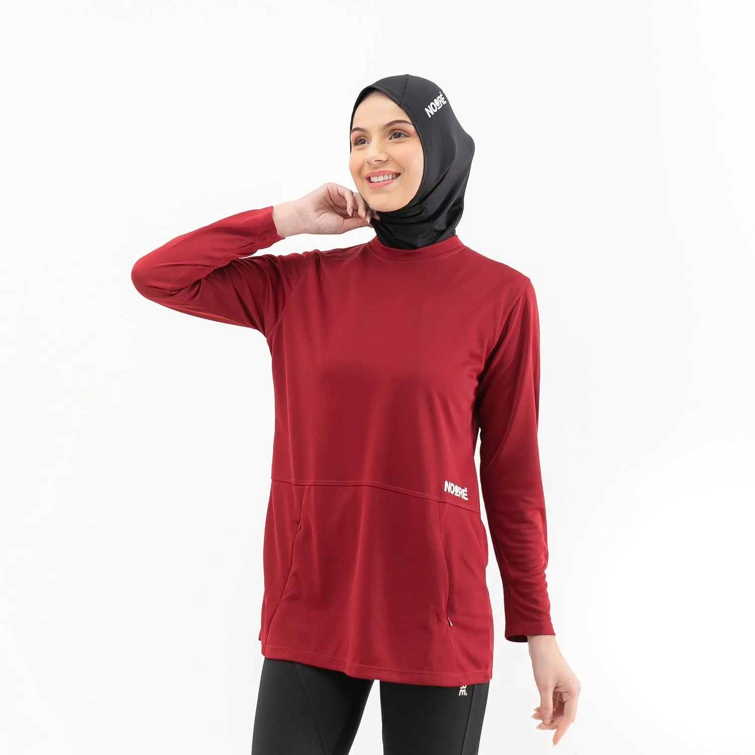 NOORE - Meriliane Tops - Maroon