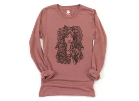 Orchid Goddess Adult Long Sleeve Shirts