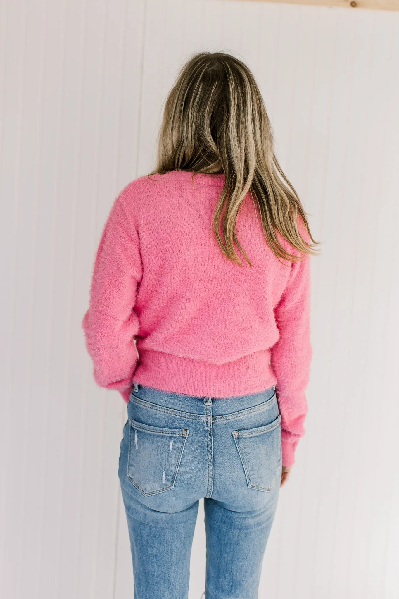 Pink Fuzzy Sweater