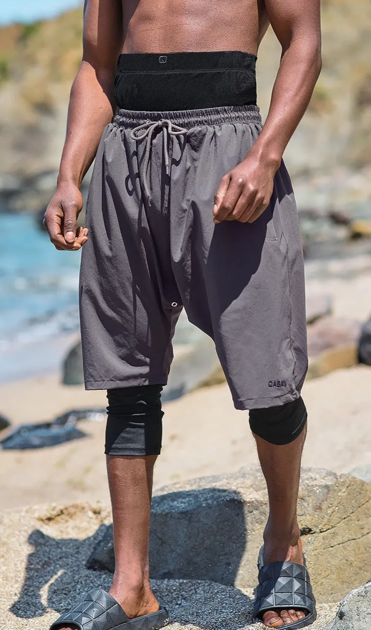 QL Halal Swim Shorts in Grey and Black