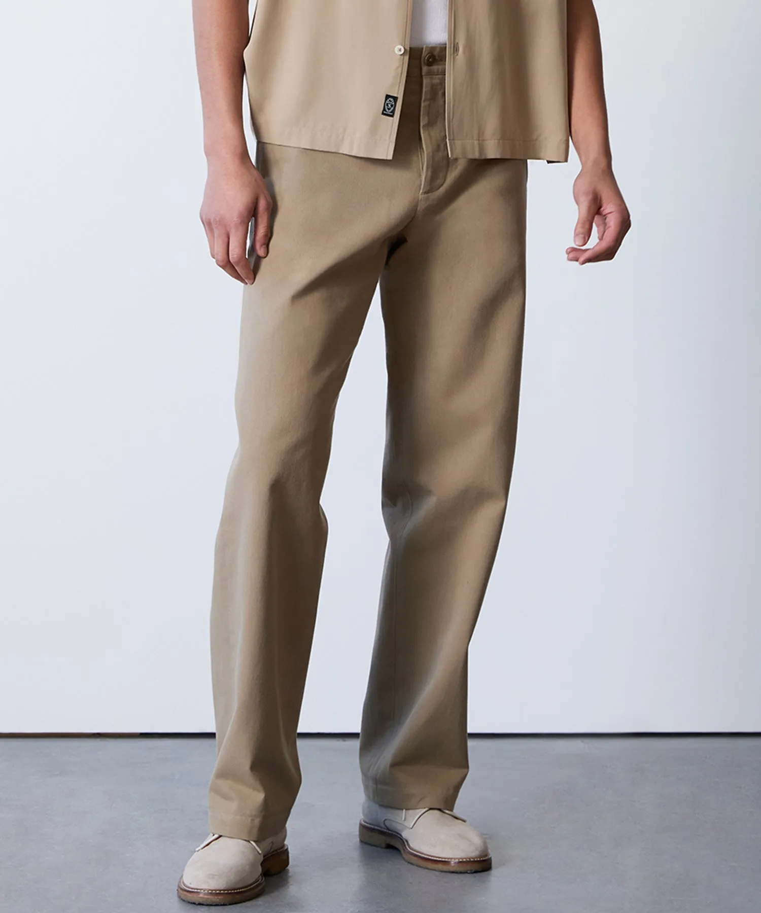 Relaxed Fit 5-Pocket Chino in Casual Khaki