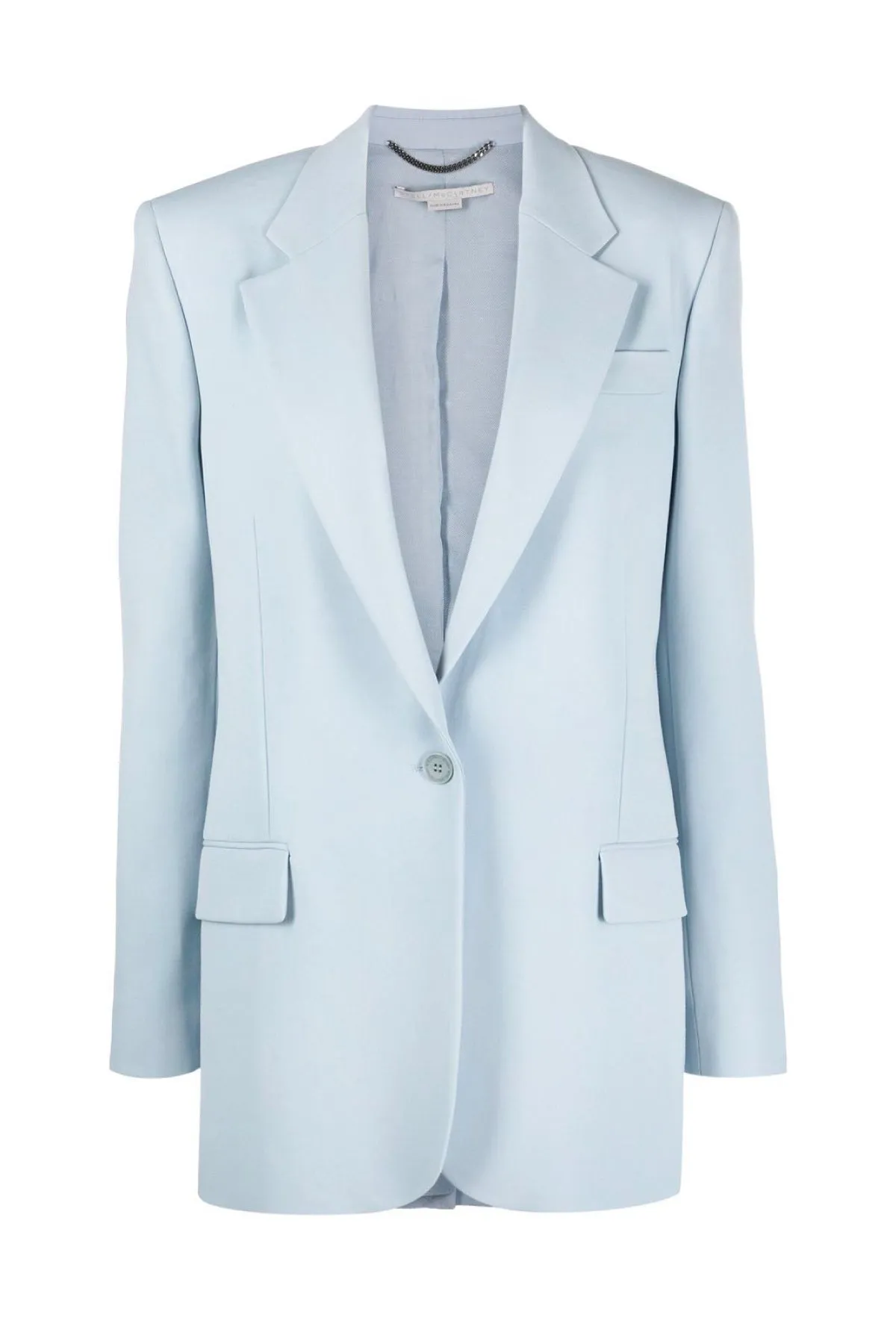 Stella McCartney Twill Tailoring Single Breasted Blazer - Daisy Blue