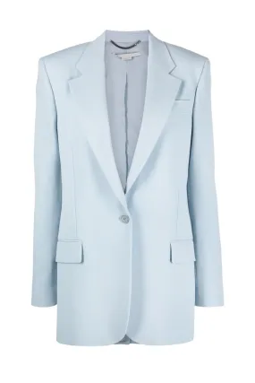 Stella McCartney Twill Tailoring Single Breasted Blazer - Daisy Blue