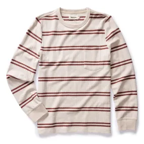 The Colton Crew in Oat Heathered Stripe