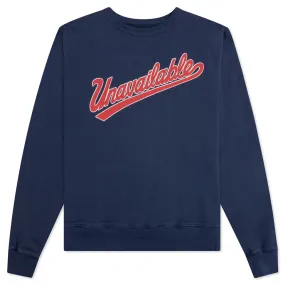 Unavailable Crewneck - Navy Blue