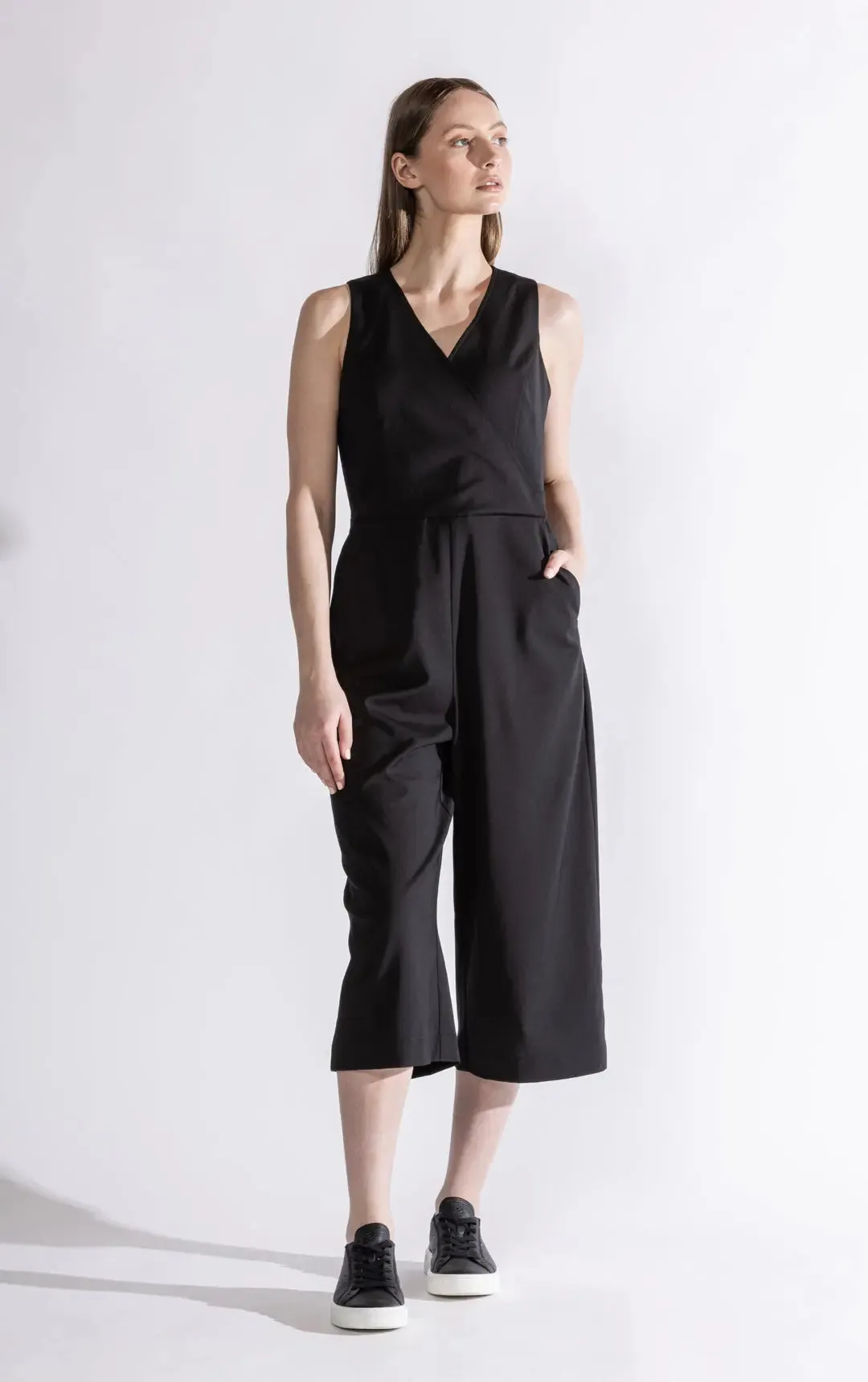 WRAP FRONT JUMPSUIT - CLEARANCE