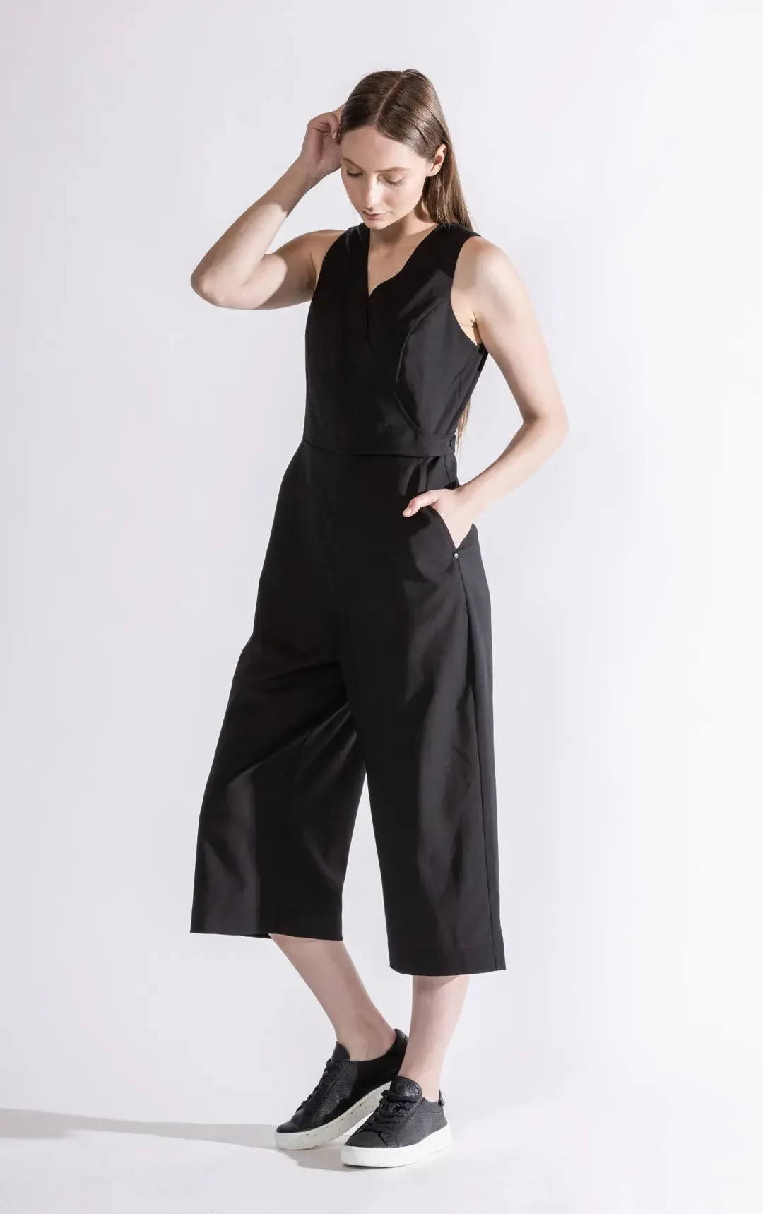 WRAP FRONT JUMPSUIT - CLEARANCE